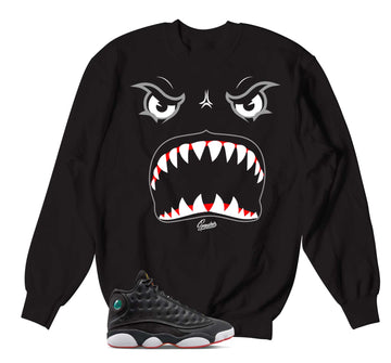 Retro 13 Playoff Sweater - Bite me - Black