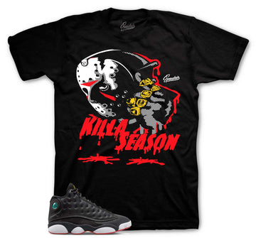 Retro 13 Playoff Shirt -  killa Season - Black