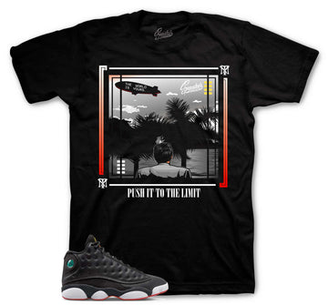 Retro 13 Playoff Shirt -  World is Yours - Black