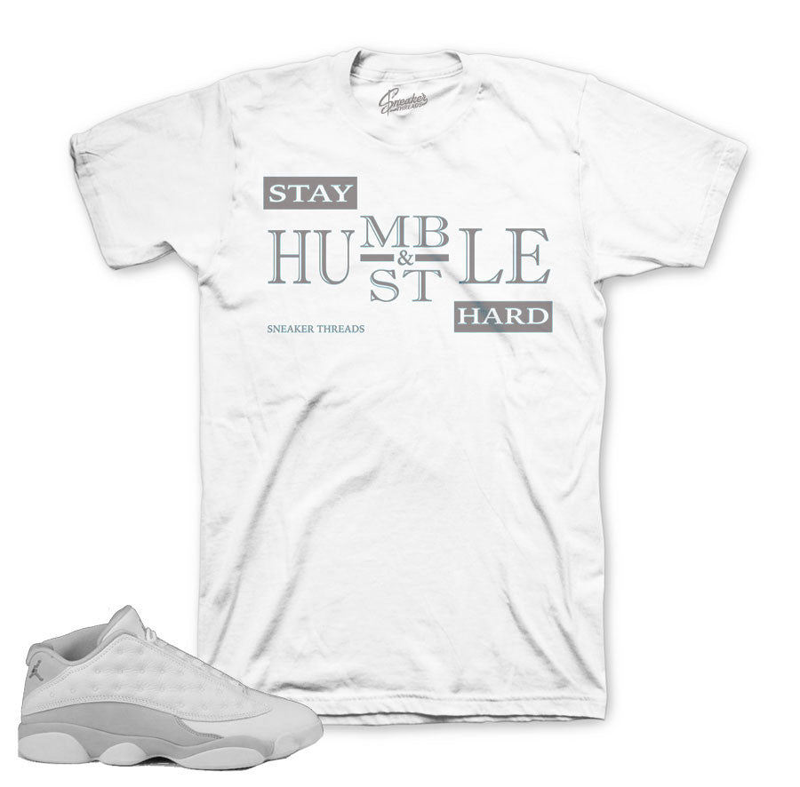 Jordan low 13 pure money shirt match retro 13 pure platinum.