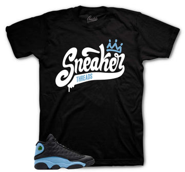 Retro 13 University Blue Shirt - St Crown - Black