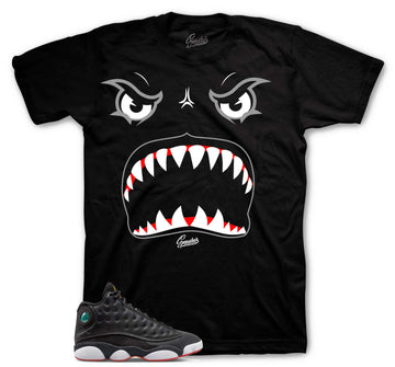 Retro 13 Playoff Shirt -  Bite Me - Black