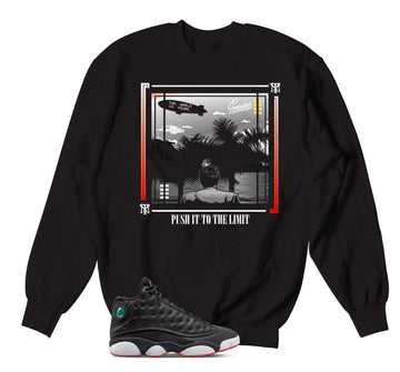 Retro 13 Playoff Sweater - World Is Yours - Black