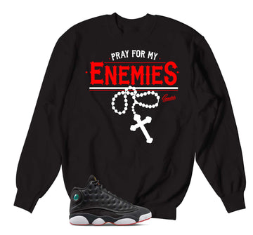 Retro 13 Playoff Sweater - Enemies - Black