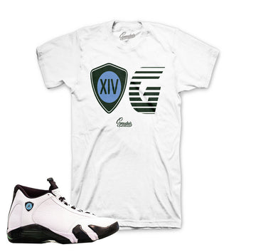 Jordan 14 oxidized tees match retro 14 oxidized shirts.