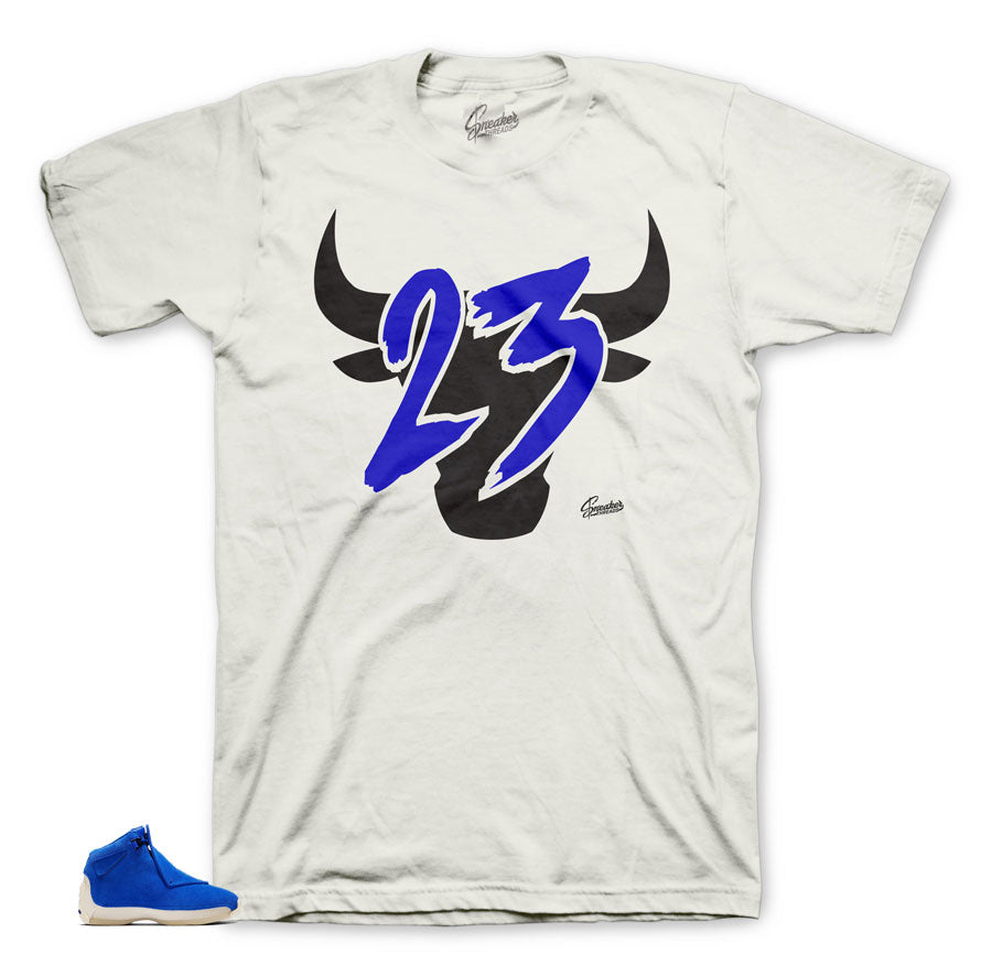Toro suede shirt to match Jordan 18 Blue Collection