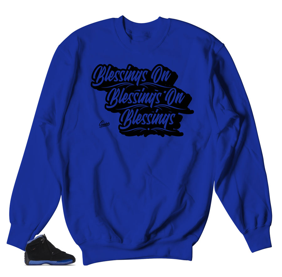 Royal Blessings Sweater to match Royal 18's