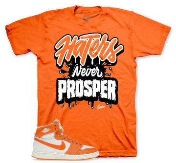 Retro 1 AJKO Rush Orange Shirt - Never Prosper - Orange