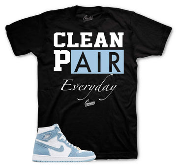 Retro 1 Denim Shirt - Clean Pair - Black