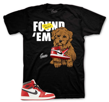 Retro 1 Lost And Found Shirt - Found Em - Black