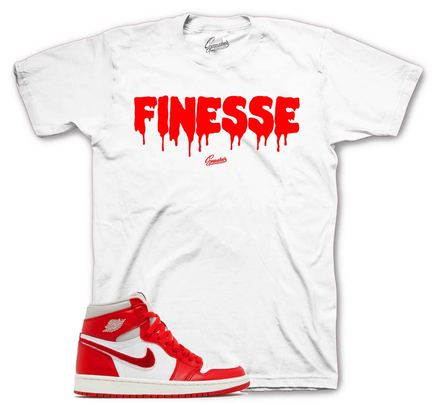 Retro 1 Newstalgia Shirt - Finesse - White