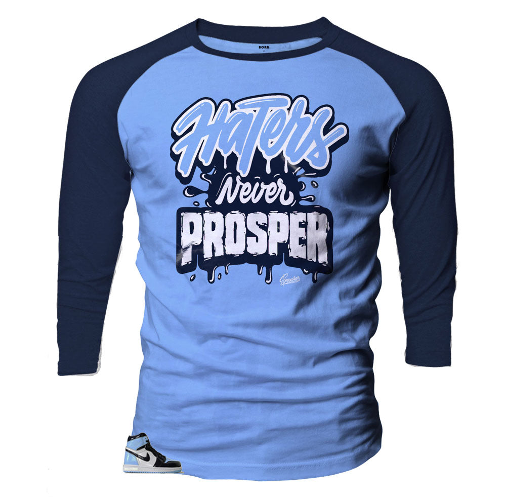 Raglan shirt designed to match Jordan 1 UNC Patent Leather 