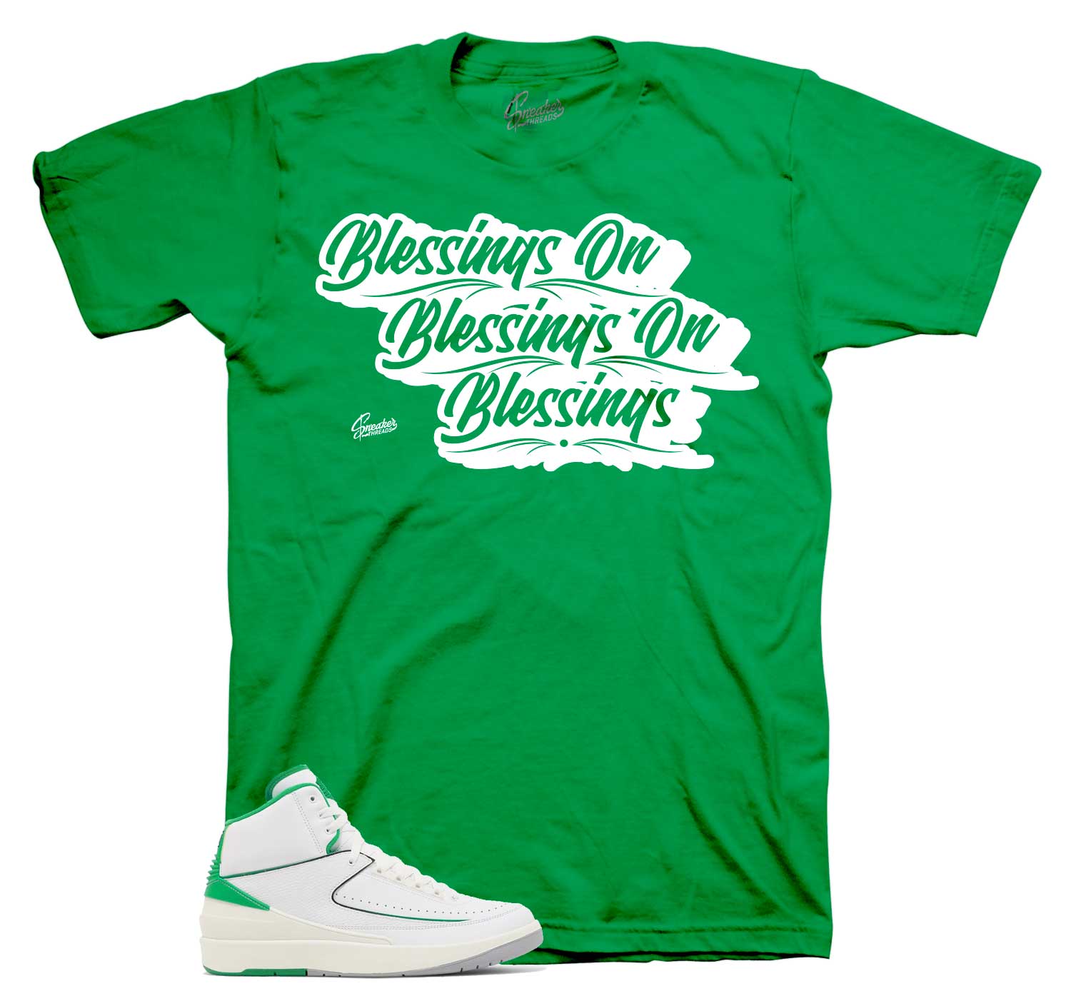 Retro 2 Lucky Green Shirt - Blessings - Green