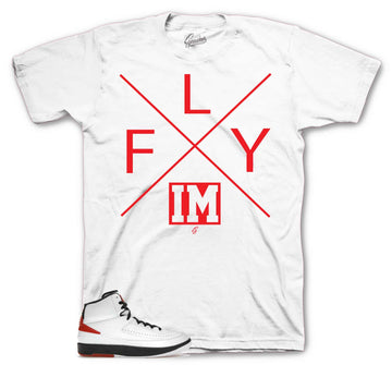 Retro 2 Chicago Shirt - I'm Fly - White