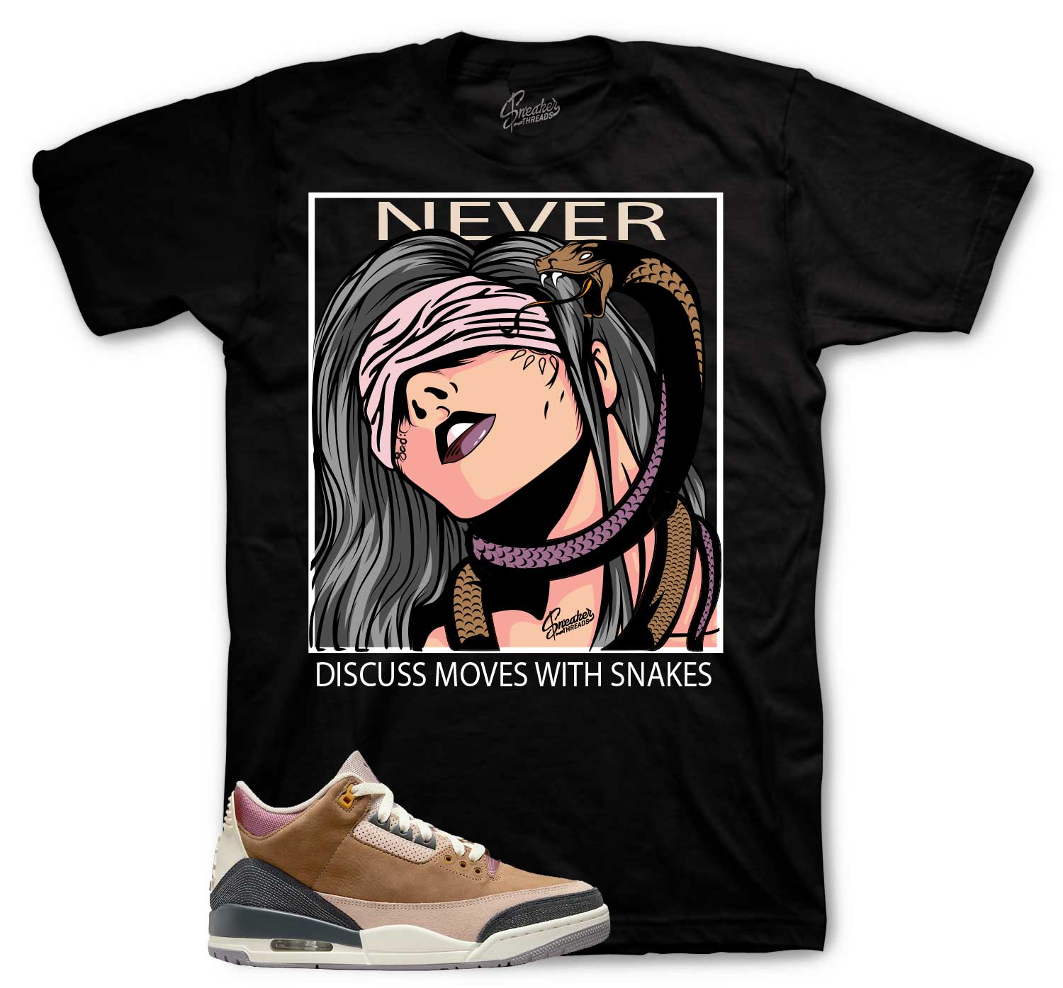 Retro 3 Winterized Shirt - Never Discuss - Black