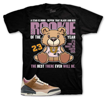 Retro 3 Winterized Shirt - Rookie Bear - Black