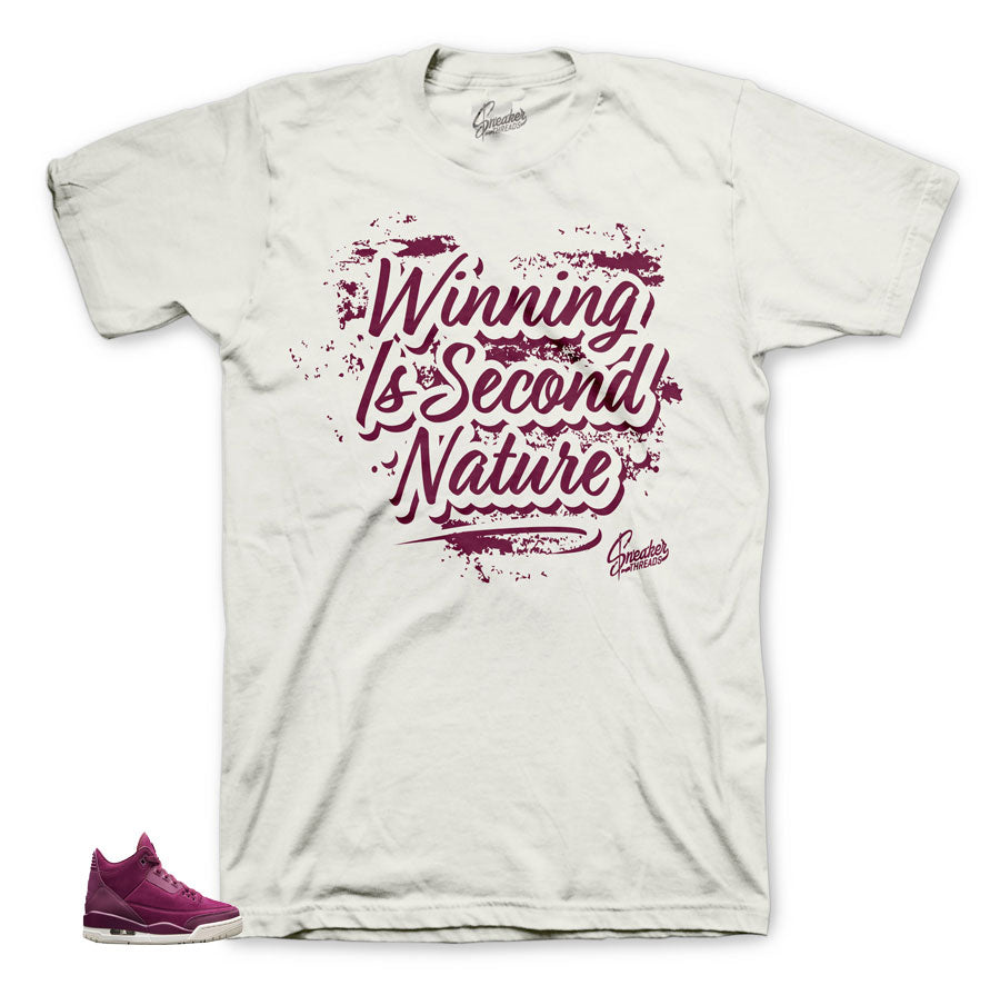 Maroon designed shirt to wear with Bordeaux 3's