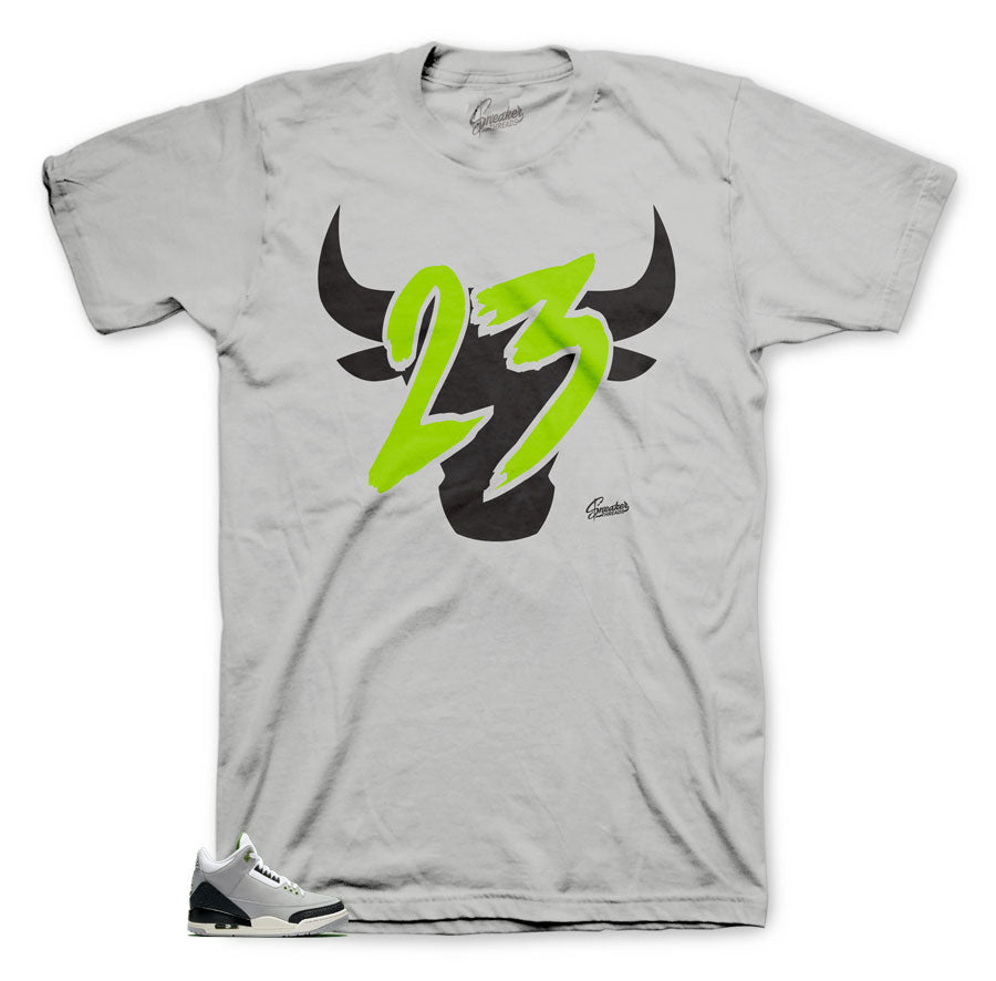 Jordan 3 Toro shirt for Chlorophylls
