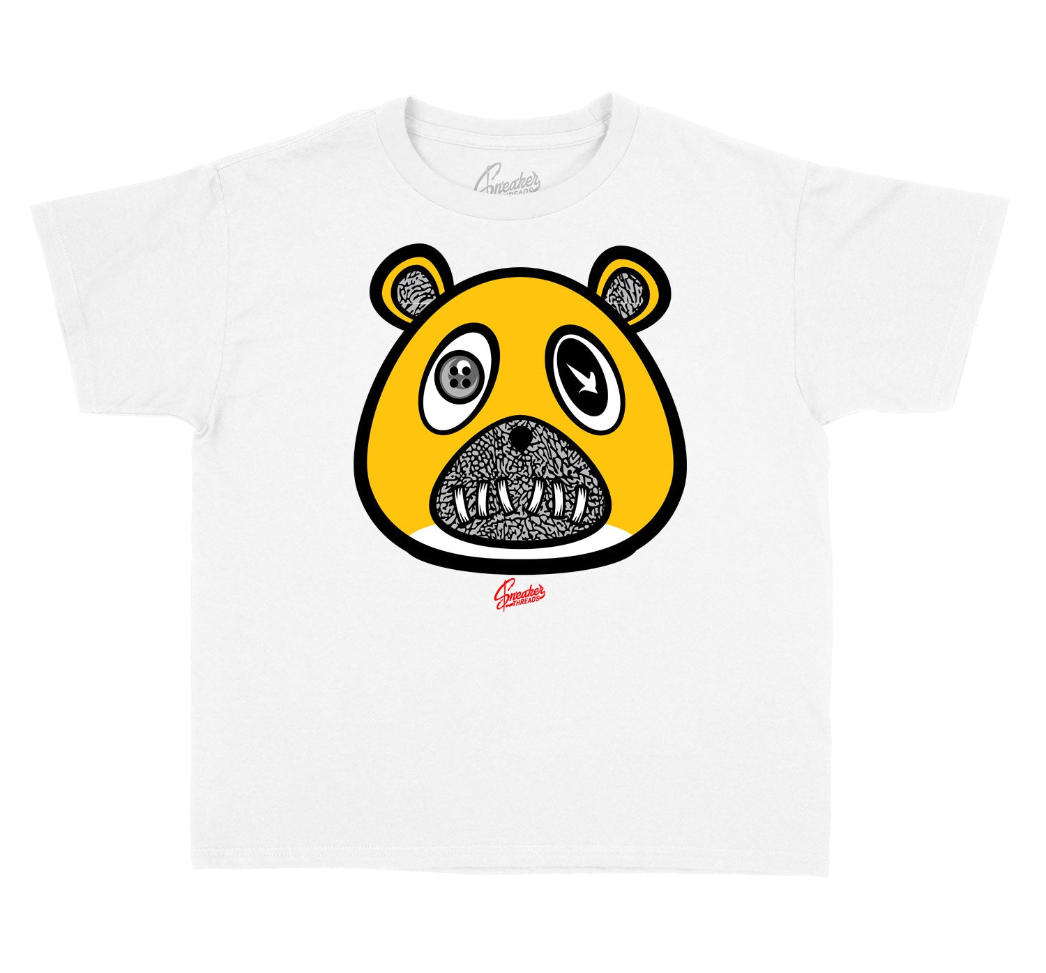 Kids Cool Grey 3 Shirt - ST Bear - White