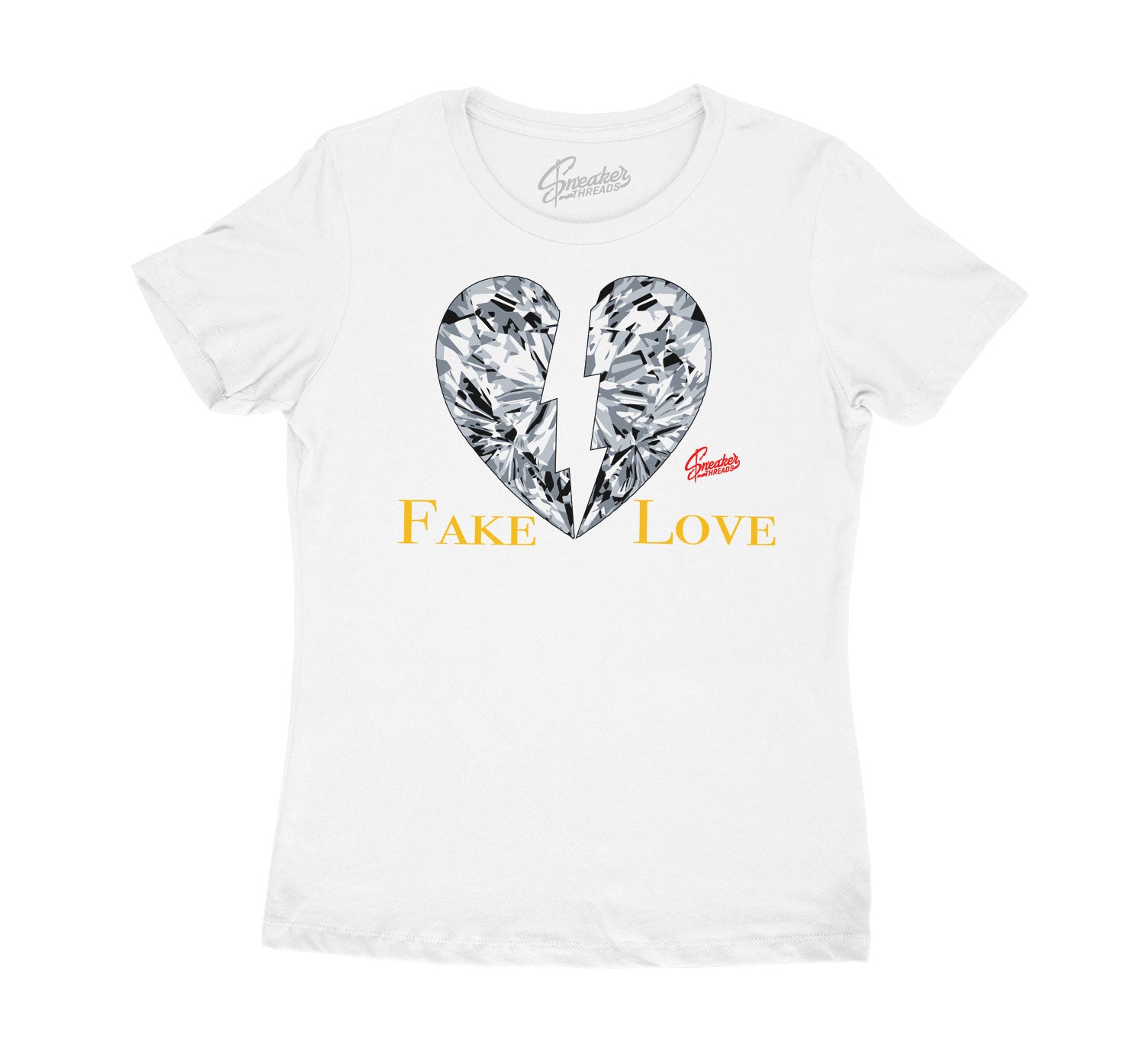 Womens Cool Grey 3 Shirt - Love - White