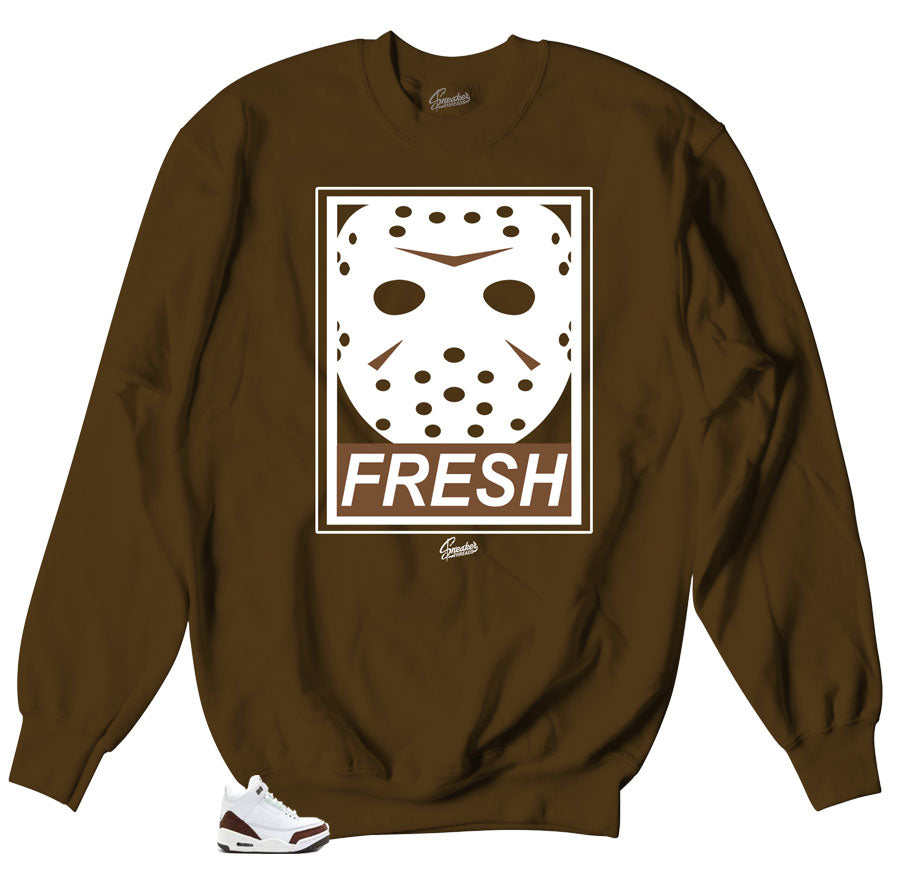 Jordan 3 Mocha Fresh to death Crewnecks