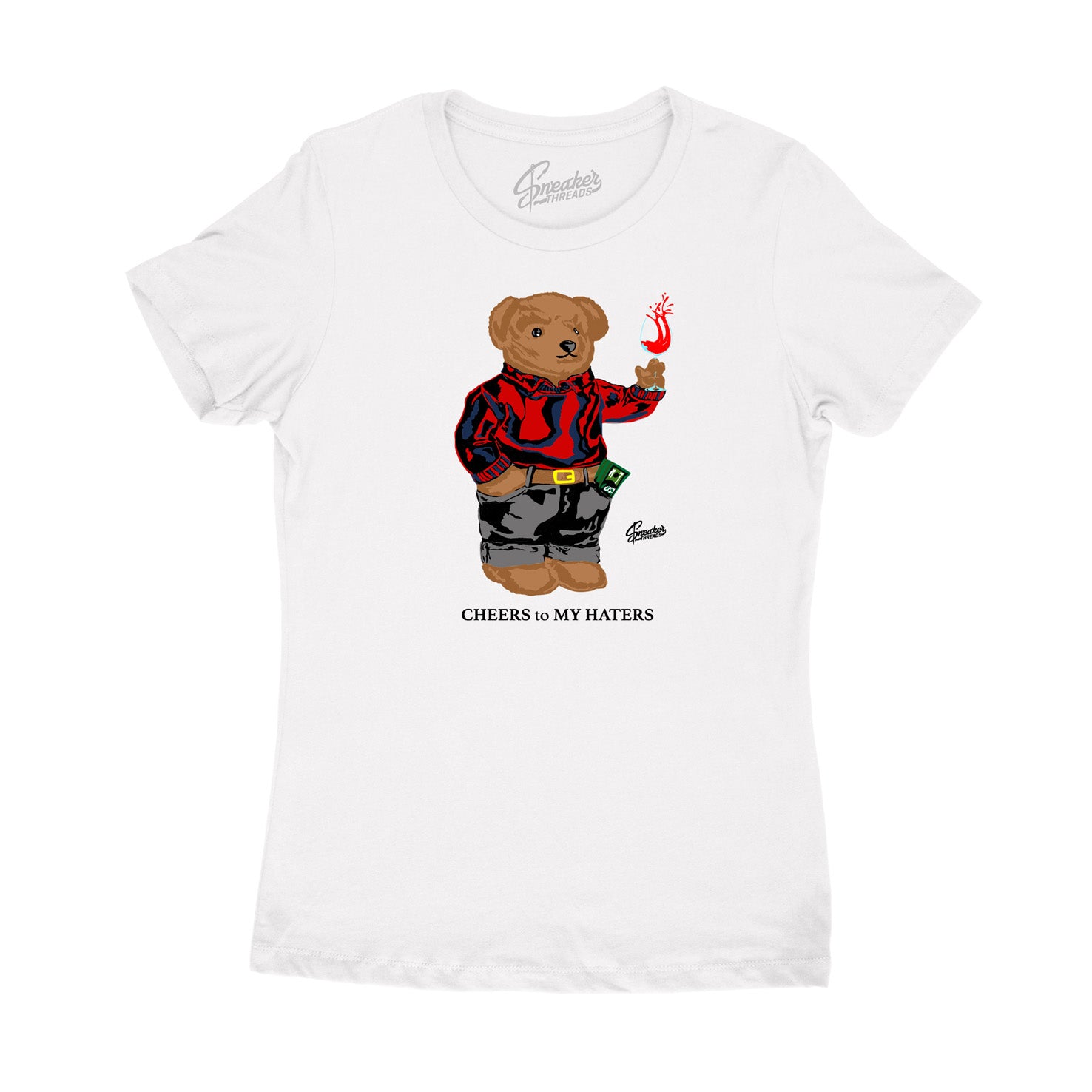 Women's Cheers Bear cute tee for Fiba 4's