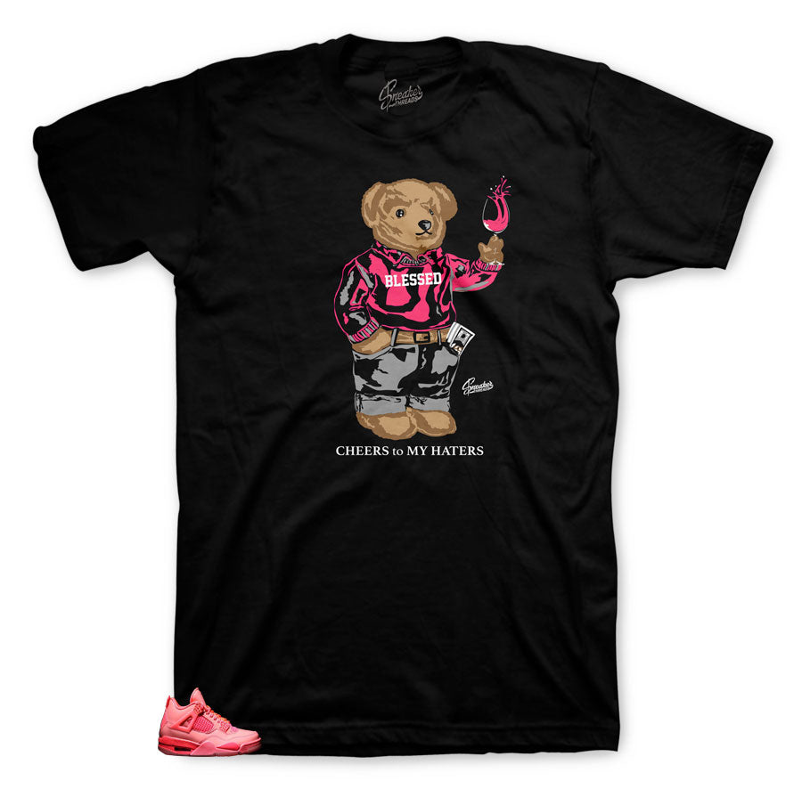 Tee collection designed to match Jordan 4 Hot Punch sneakers