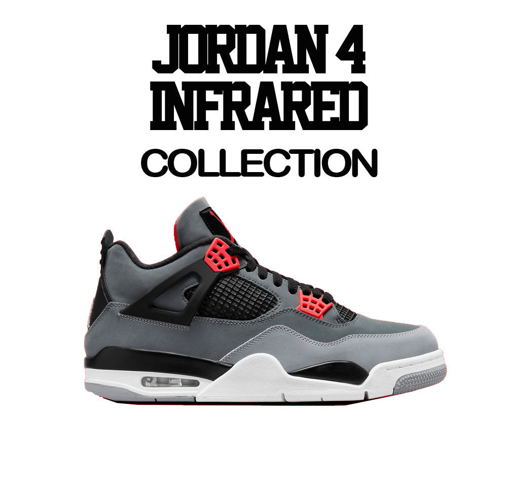 Ladies Jordan 4 infrared sneaker tees