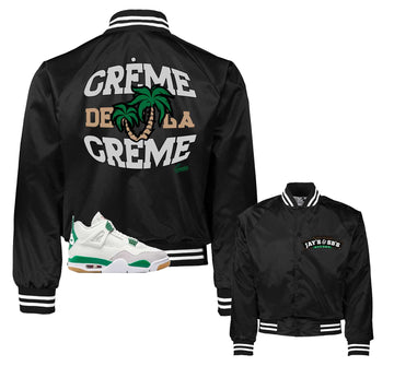 Retro 4 SB Pine Green Jacket - Creme - Black