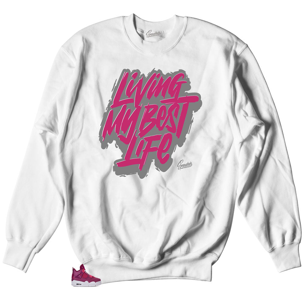 Crewneck sweaters designed to match Jordan 4 True Berry Sneakers