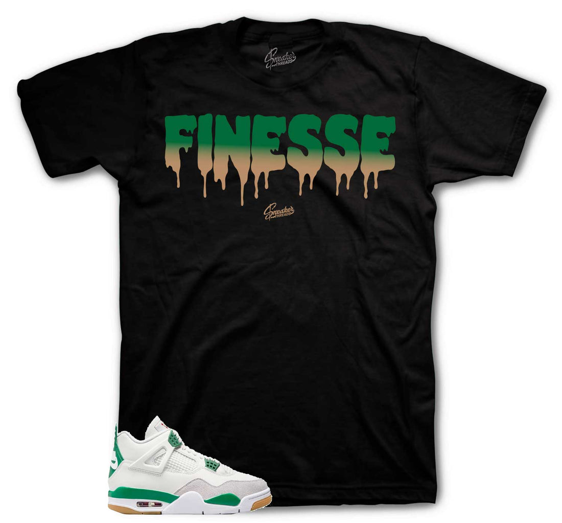 Retro 4 SB Pine Green Shirt - Finesse