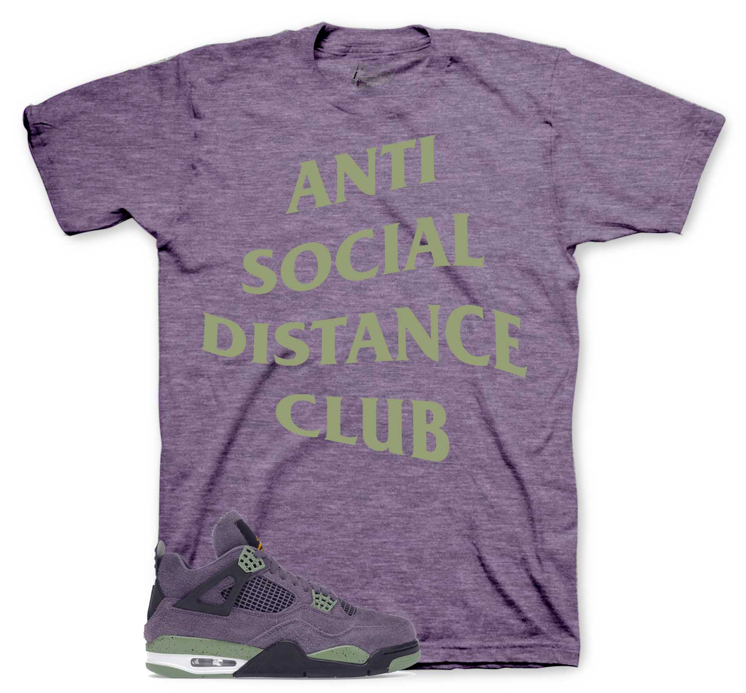 Retro 4 Canyon Purple Shirt - Social Distance - Purple