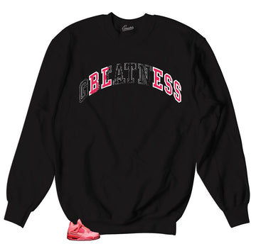 Jordan 4 Hot punch shoes has matching sweater crewneck for Jordan 4 hot punch shoes