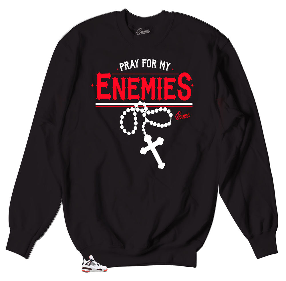Enemies Jordan 4 Crimson sweatshirt to match best