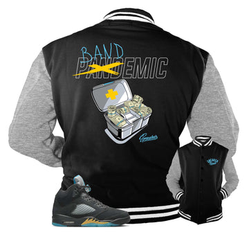 Retro 5 Aqua Jacket - Bandemic - Black