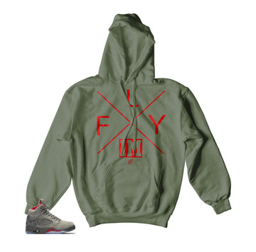 Jordan 5 camo take flight hoodies Match | Sneaker match hoody