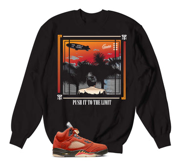 Retro 5 Mars For Her Sweater - World Is Yours - Black