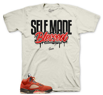 Retro 5 Mars For Her Shirt - Self Made - Natural