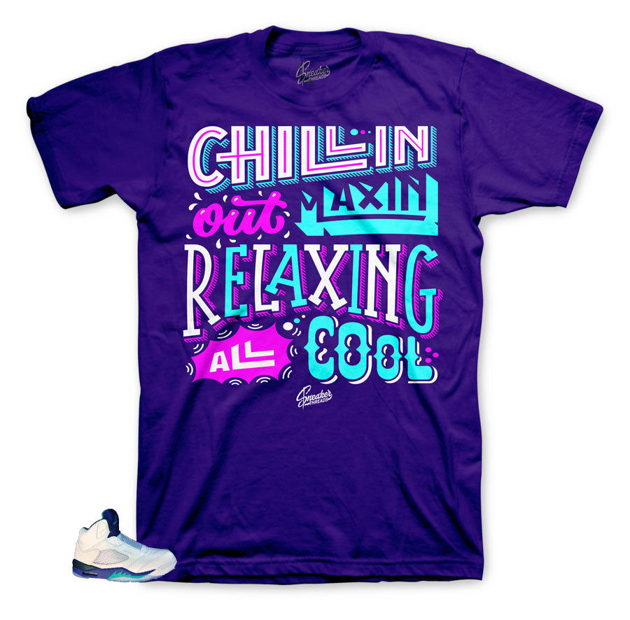 Jordan 5 grape bel air sneaker tees match fresh prince retro 5.