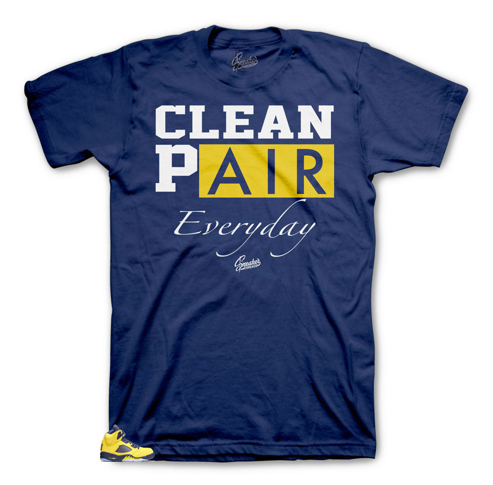 Jordan 5 Michigan Everyday shirt collection to match sneakers perfect