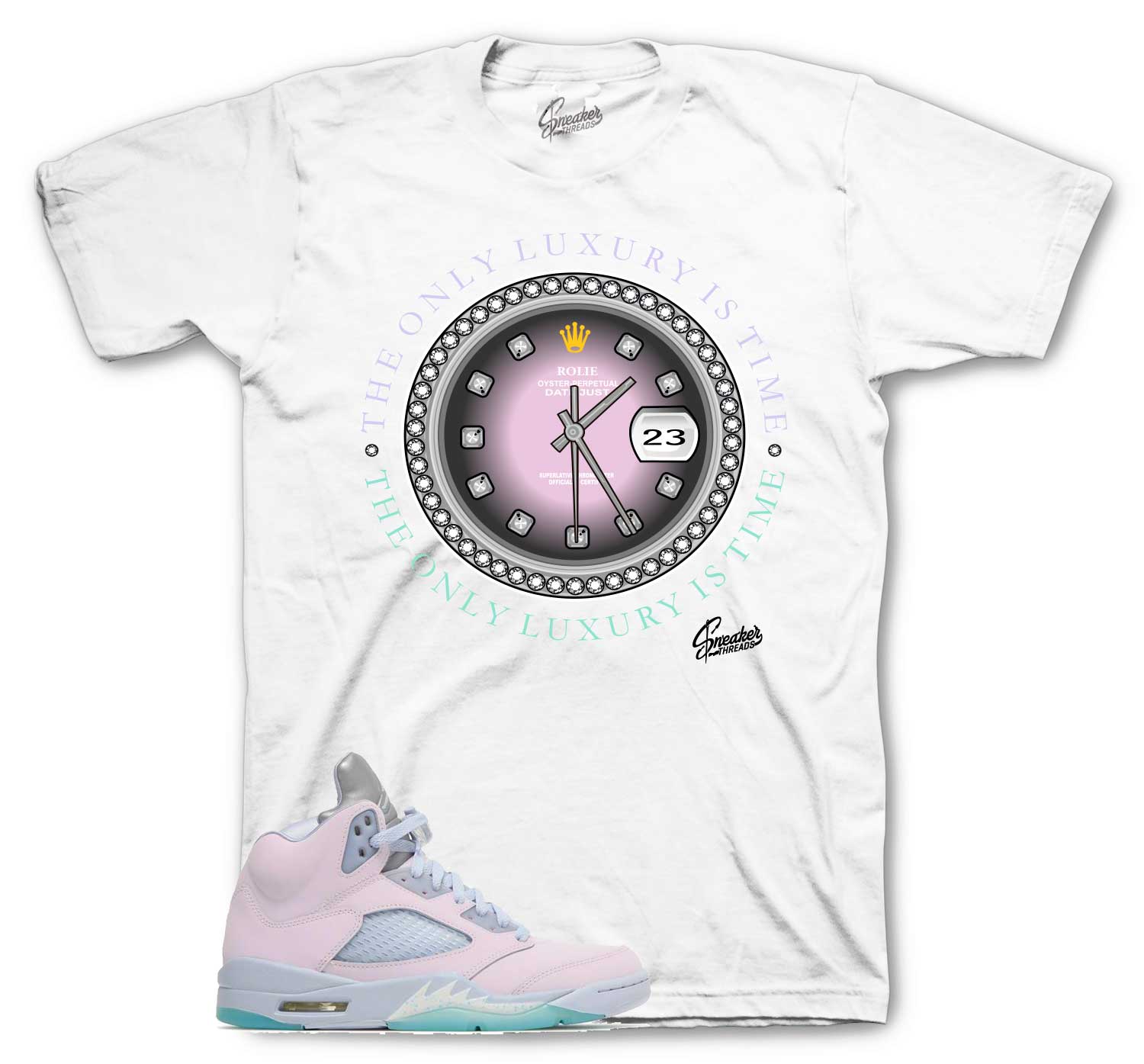 Jordan 5 easter regal pink shirts