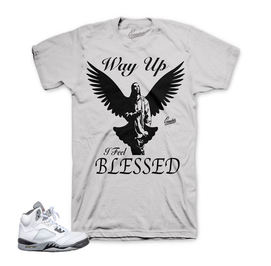 Cement Jordan retro 5 clothing and accessories to match.