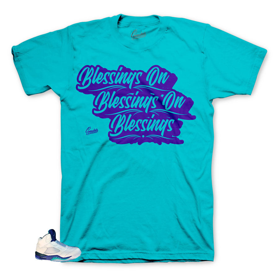 Blessed shirt to match with Jordan 5 Grape