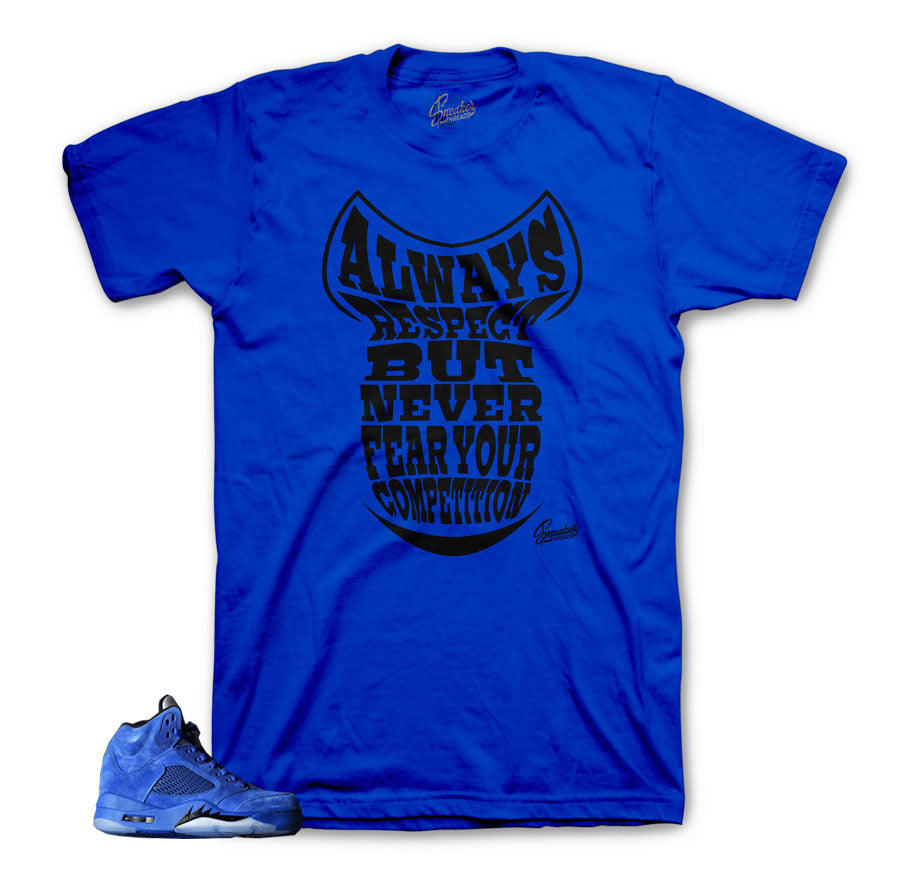 Sneaker shirts official | Blue suede 5 shirts match shoes.