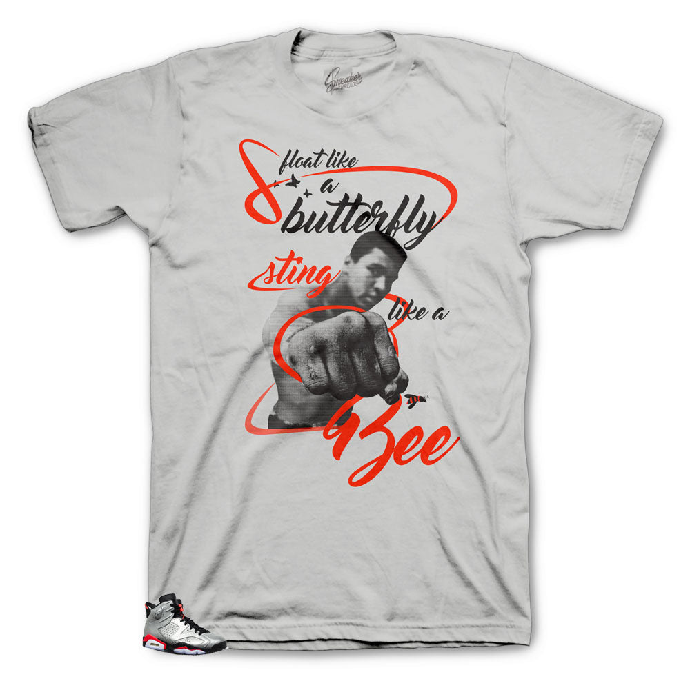 Jordan 6 Reflective Sting bee shirt match sneakers perfect