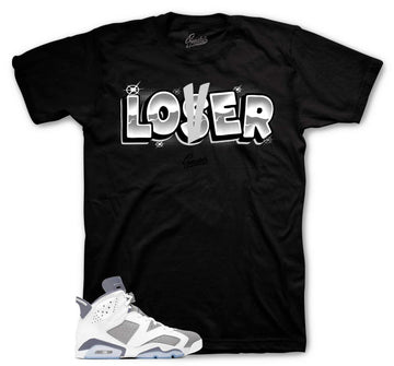 Retro 6 Cool Grey Shirt - Loser Lover - Black