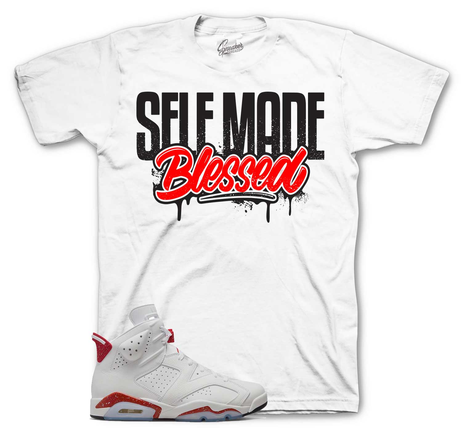 Jordan 6 red oreo sneaker tees