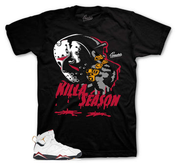 Retro 7 Cardinal Shirt - Killa Season - Black