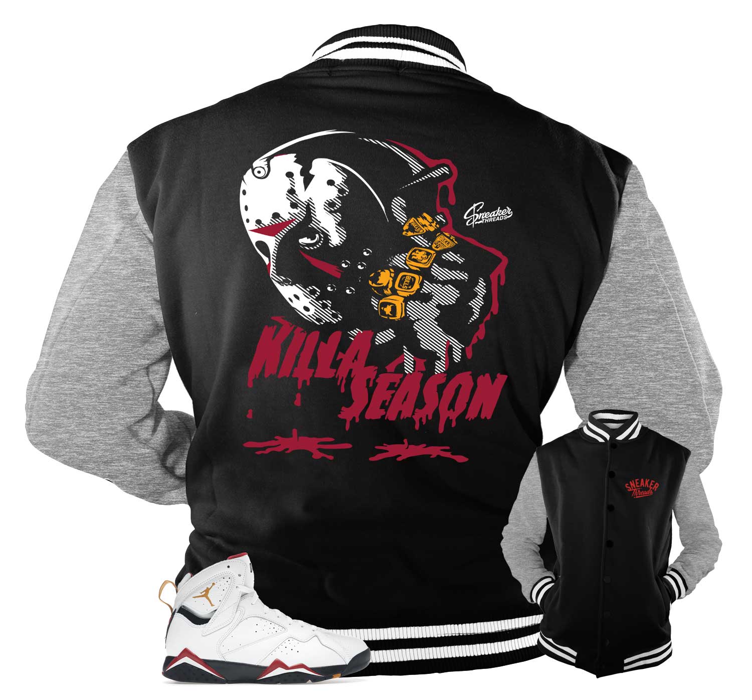 Retro 7 Cardinal Jacket - Killa Season - Black