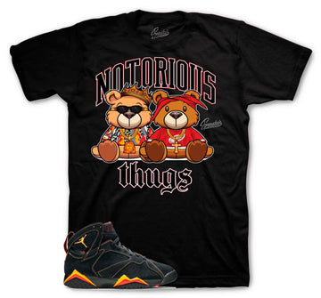 Retro 7 Citrus Shirt - Thug Bears - Black